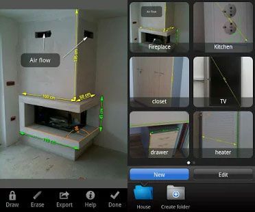 appli mobile my measures and dimensions