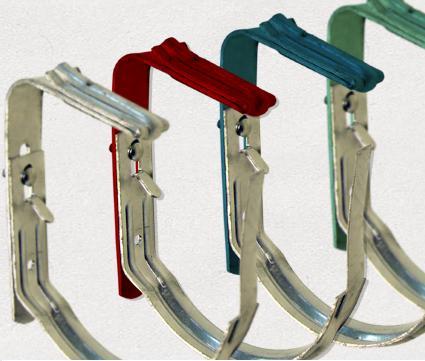 Crochet fixation tole bac acier